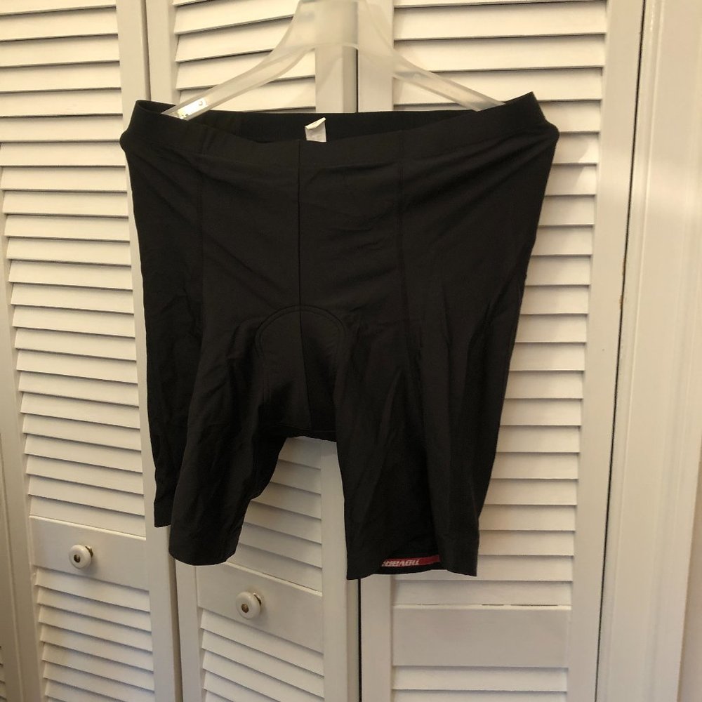Novara women black high waist biking shorts, XXL